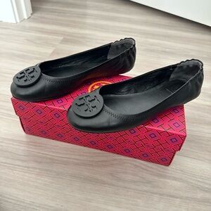 Tory Burch Mini Travel Ballet Flats black/black